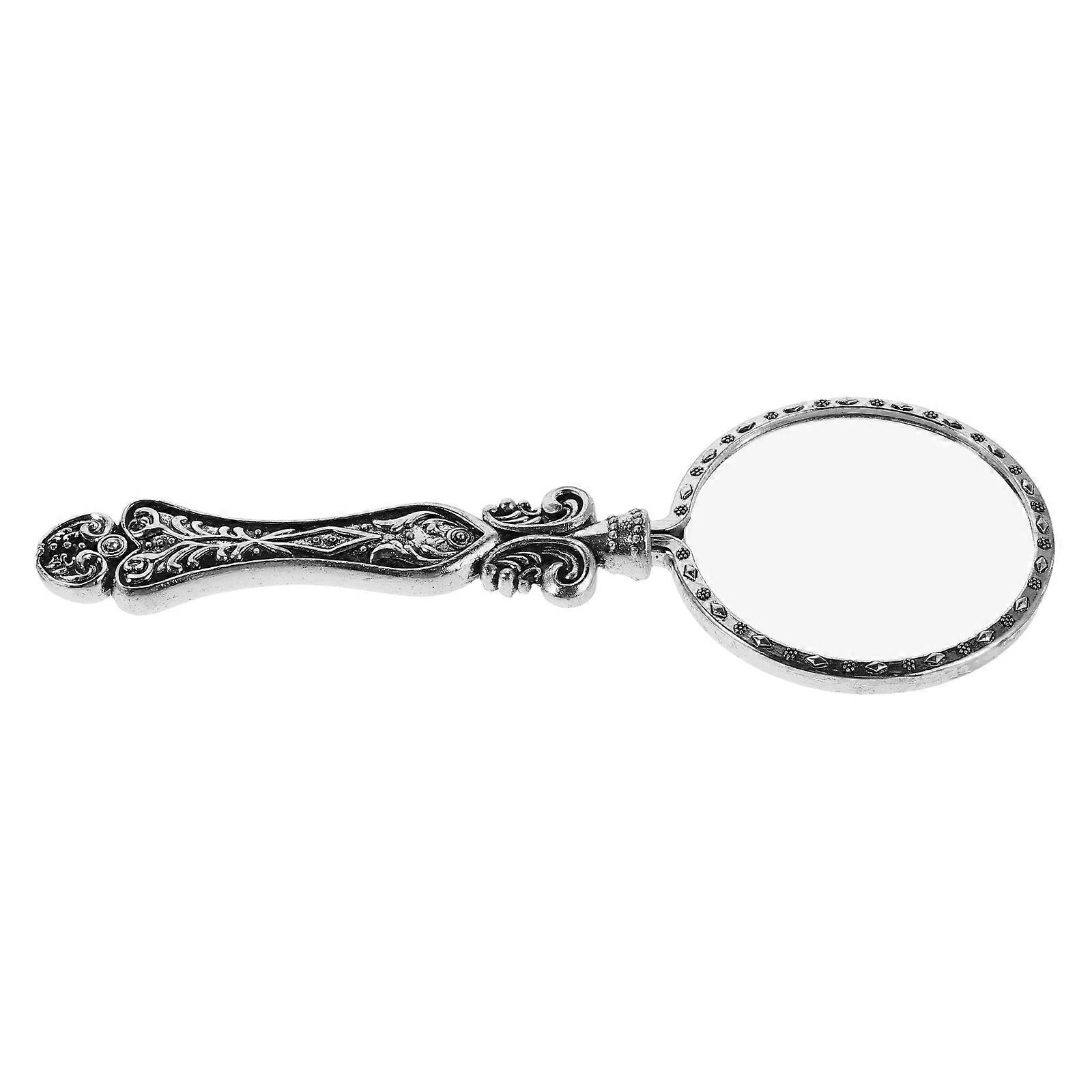 5x Magnification Handheld Magnifying Glass For Jewelry Evaluation And Artistic Creation In Silver With High Transparency Lens 1Pcs