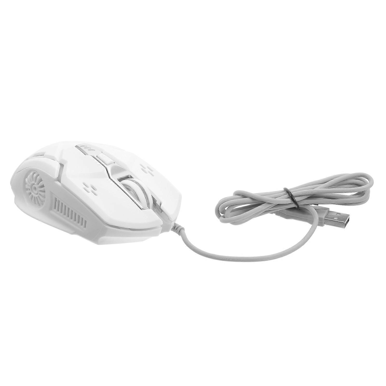 USB Wired Gaming Mouse Silent Click, Ergonomic Design, Luminous Optical Tracking for Laptop and PC, Durable and Easy to Use
