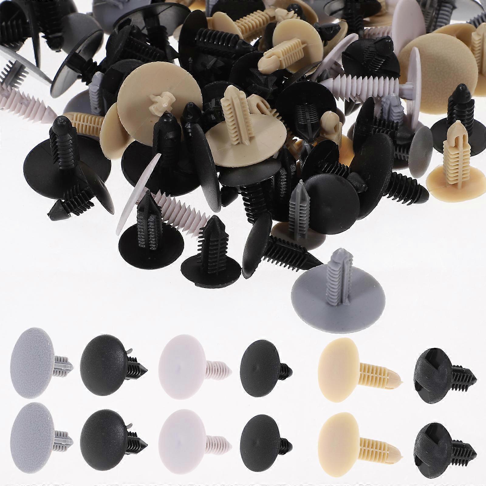 Assorted Durable Push Pin Fasteners for Door Trim Bumper Panel Replacement   Versatile Automotive Clips for Installation and Repair