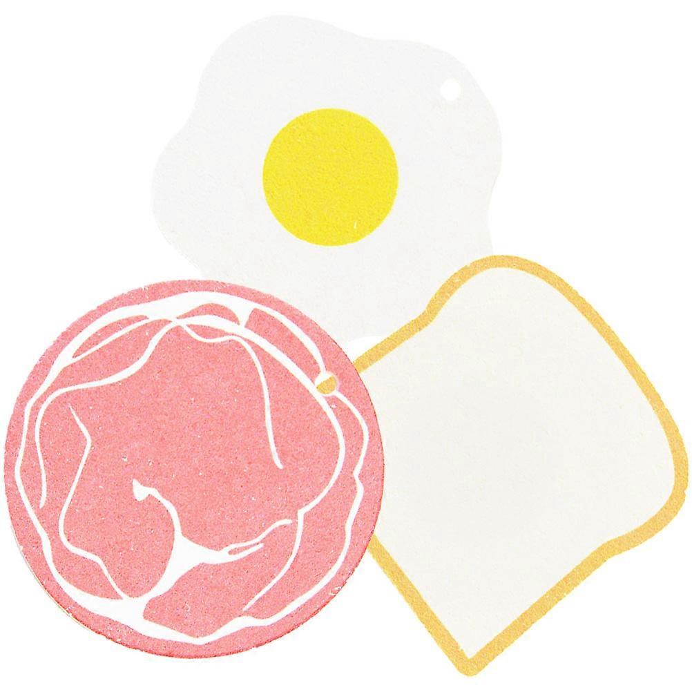Reusable Scrub Sponges for Kitchen Cleaning with Sponge Assorted Color 3pcs