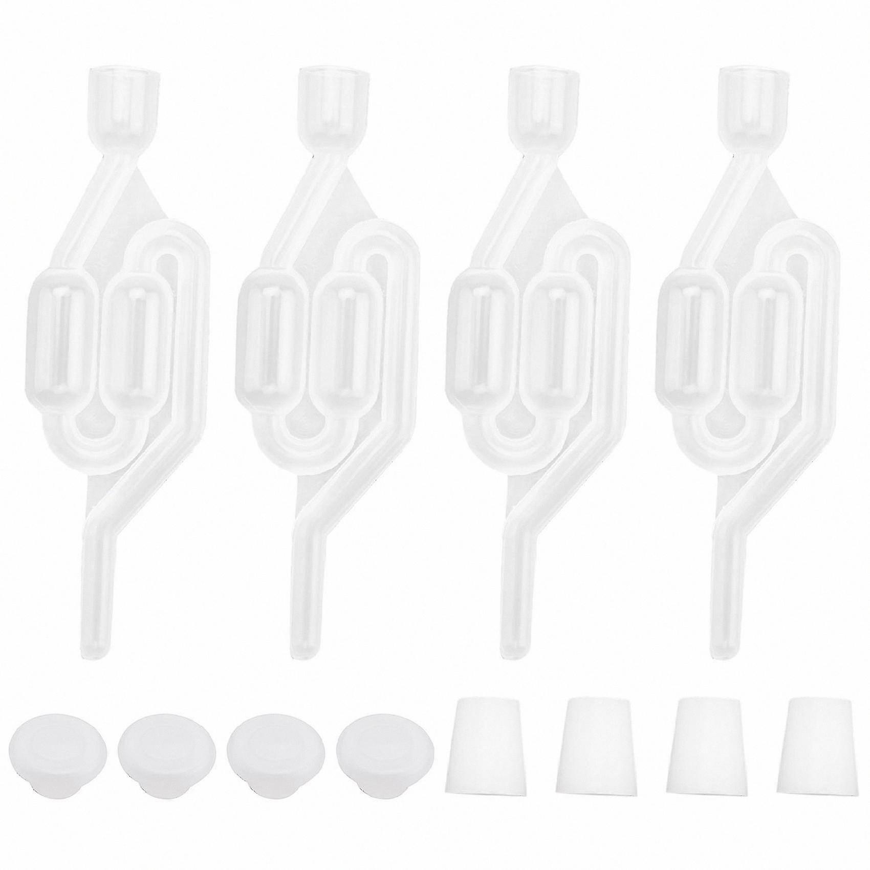 Universal Fermentation Airlock with Rubber Stopper Plugs for Wine and Beer Brewing