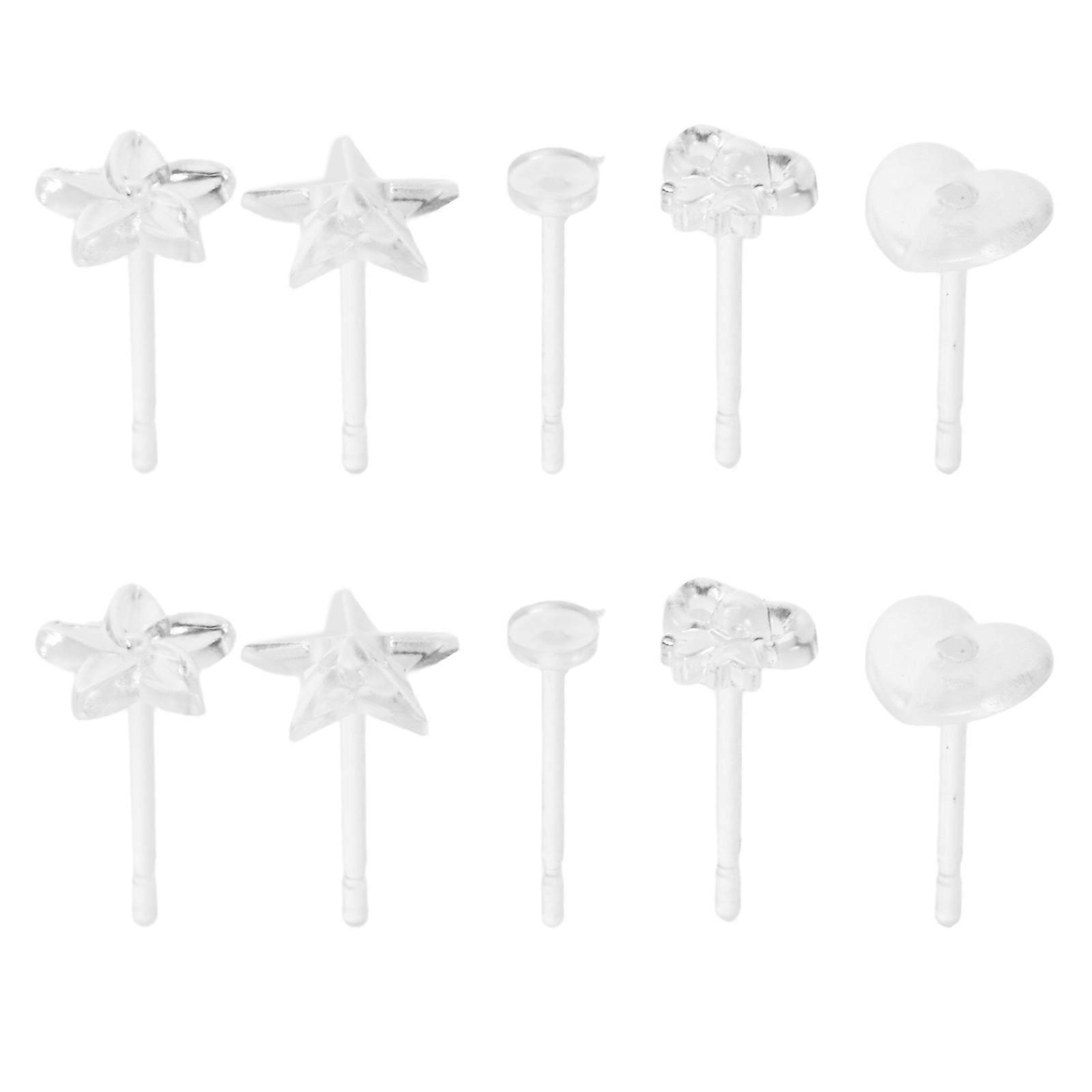 Transparent Invisible Earring Backs Clear Studs Lightweight Comfortable Safe Retainers for Daily Wear Special Occasions