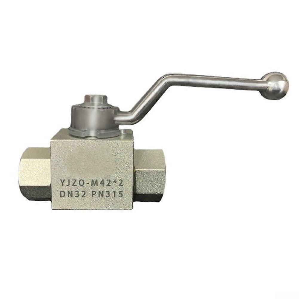 2-Way Hydraulic Ball Valve With Internal Thread High-Pressure M16x1.5 To M27x2 500 Bar MWP