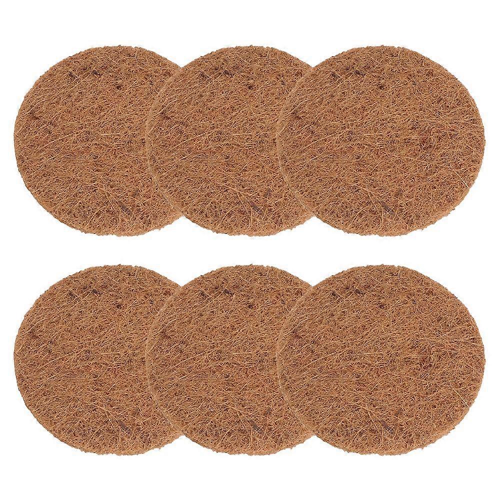 6 قطع الطيور منصات التعشيش جوز الهند الألياف حمامة عش حصيرة جوز الهند الألياف حصيرة لأعشاش تربية الطيور