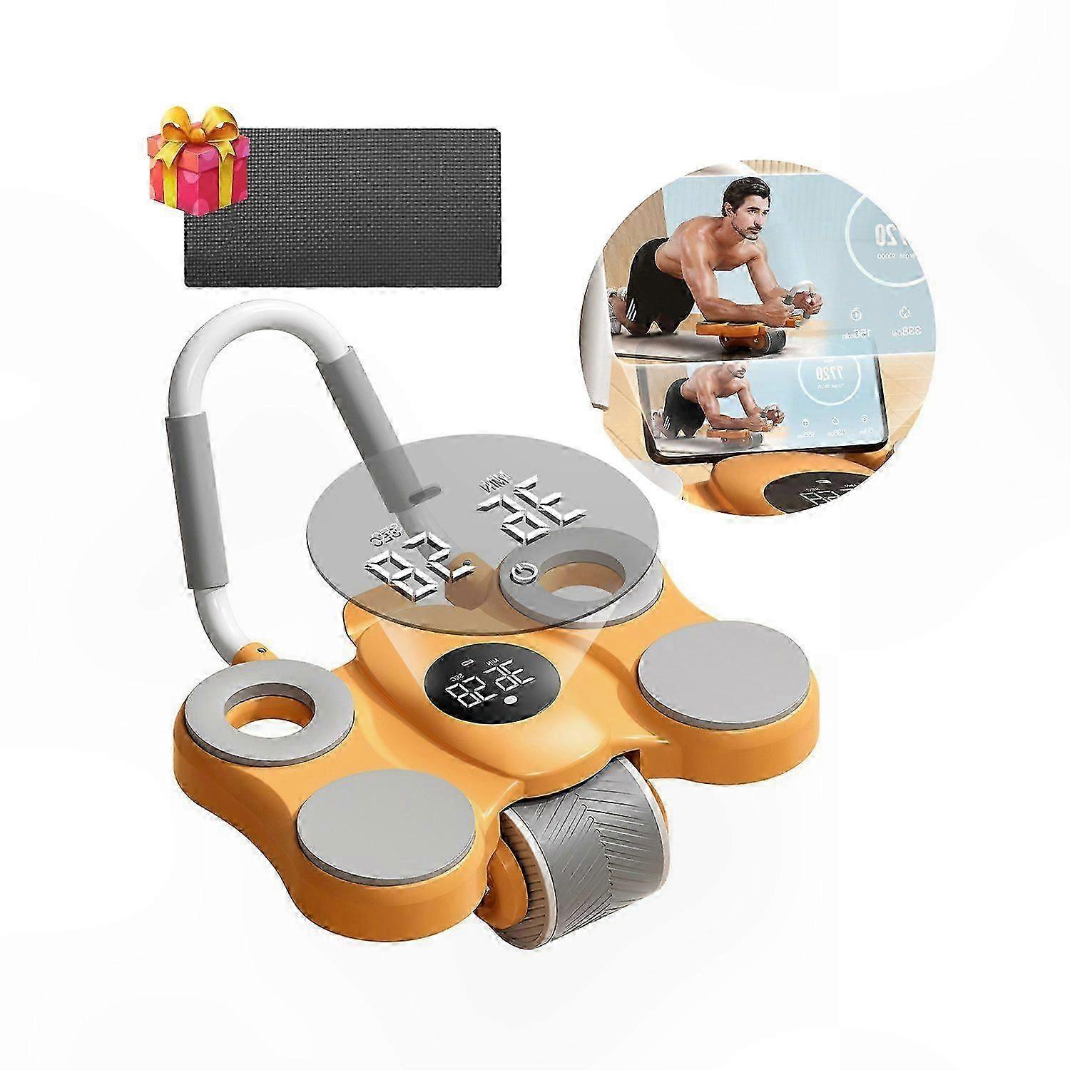 Core Workout Abdominal Trainer with Elbow Support for Enhanced Muscle Building