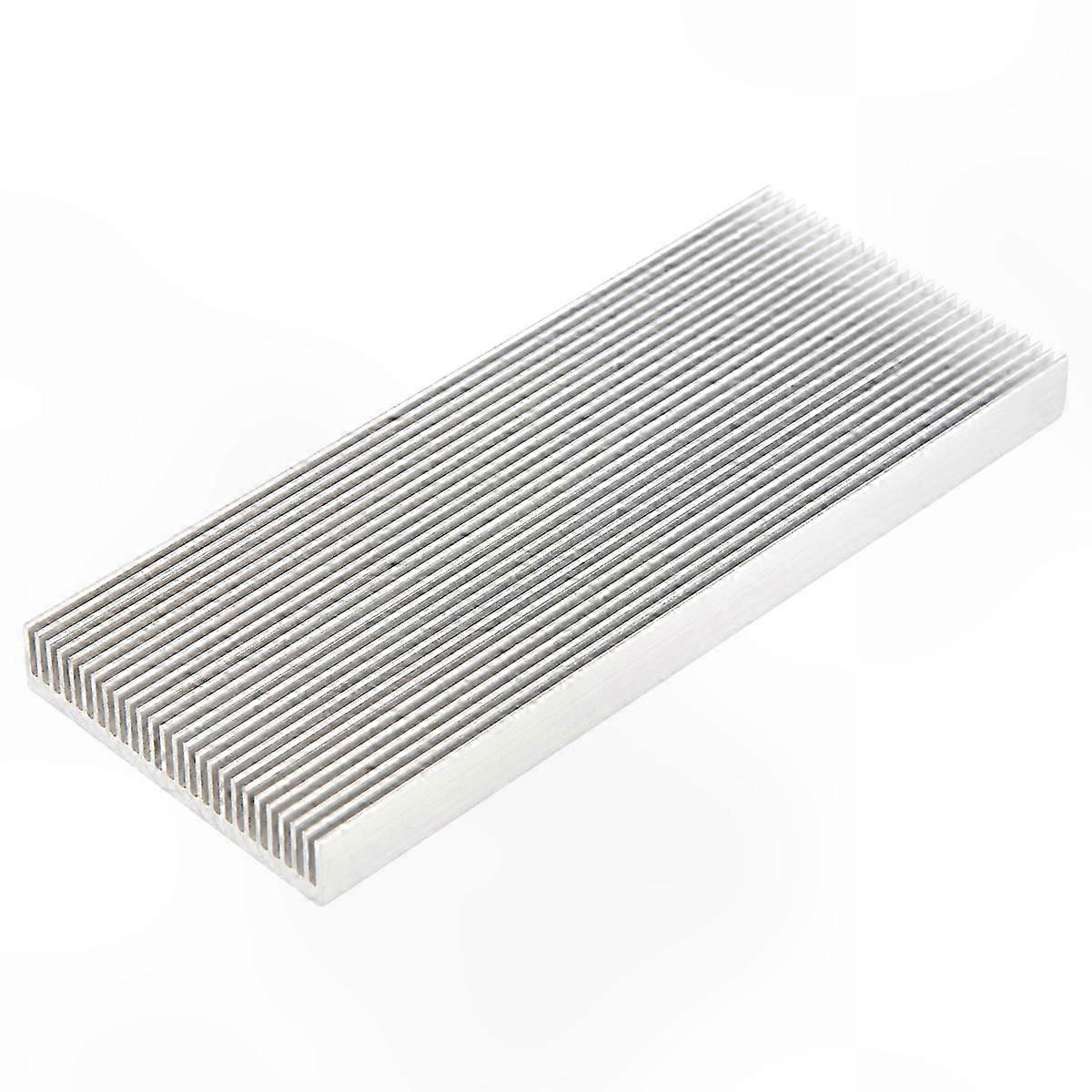 High-Power LED Amplifier Heat Sink, Aluminum Cooling Solution, 100x41x8mm