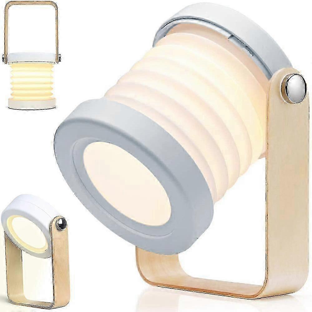 Lampe de table portable à LED, batterie rechargeable 4 000 mAh, port USB, 3 niveaux de luminosité, intensité variable, veilleuse sans fil pour I