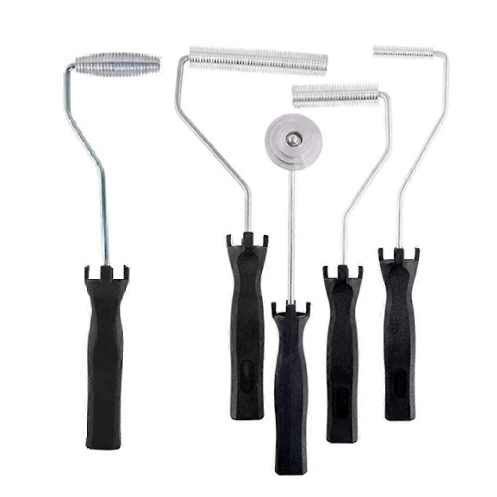 Pack of 5 Fibreglass Laminating Aluminium Paddle Strips Shape Vertical Roller Set Bubble Fibreglass Work for Repairing Bathtubs Boats