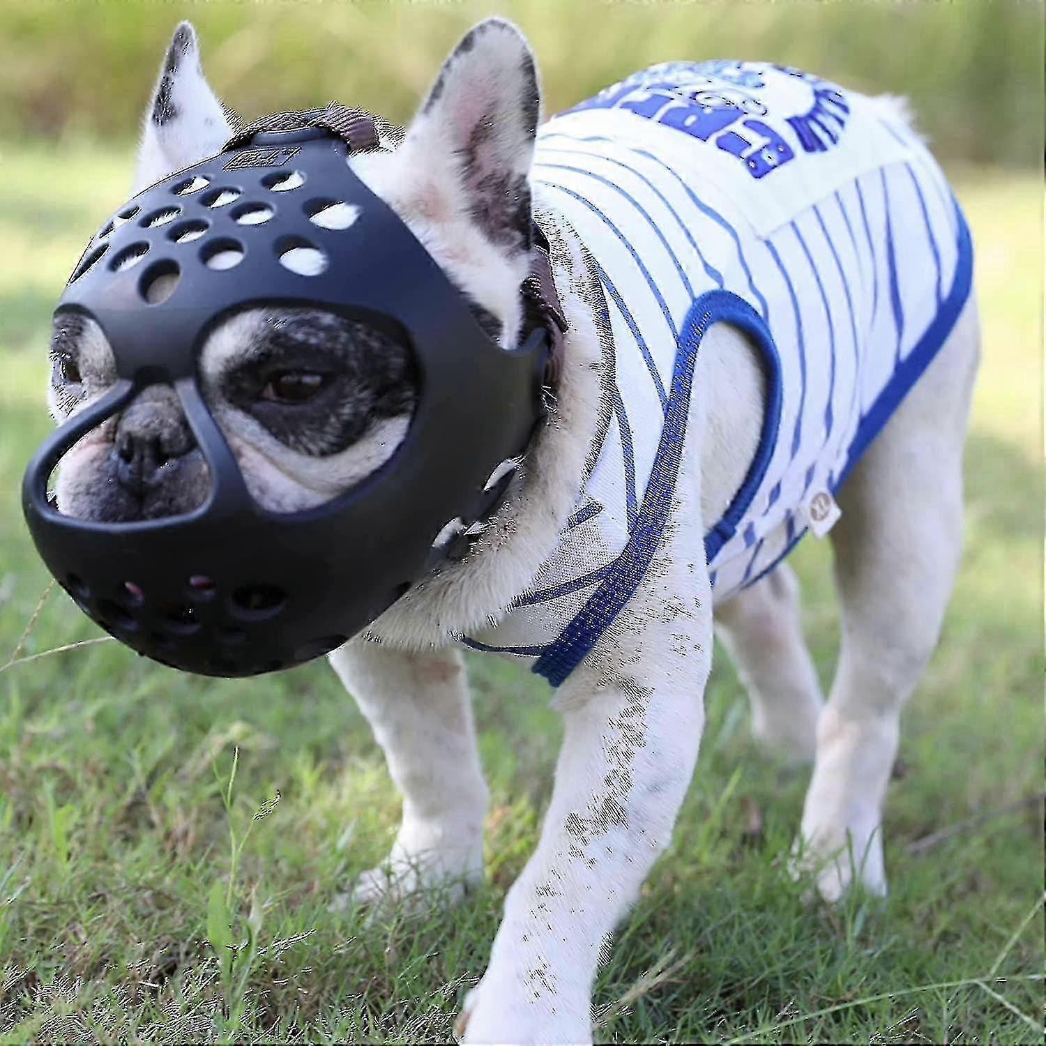 Flexible Silicone Muzzle for Short-Nosed Breeds - Chew Resistant Design for Flat-Faced and Active Pups