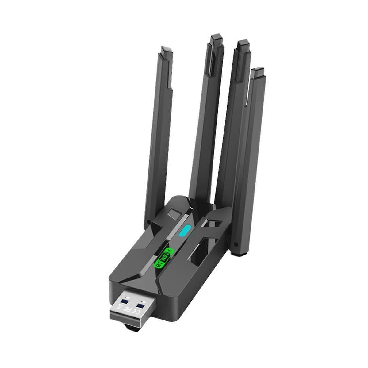 AX900 WiFi6 USB Adapter 2.4G+5Ghz WiFi Bluetooth 5.4 WiFi Dongle 4 Antenna -MIMO Wireless Card Receiver for PC/Laptop