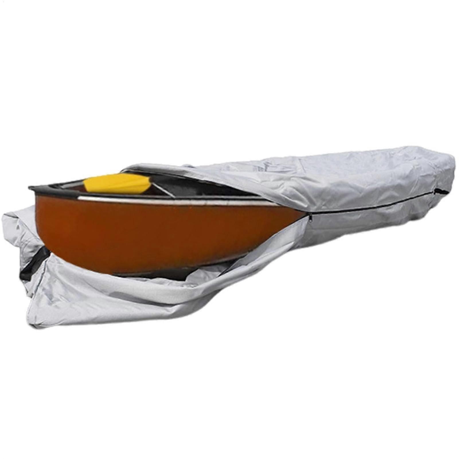 Kayak Cover with Zipper Closure, Waterproof Heavy Duty Oxford Fabric, Tear Resistant for Canoes and Kayaks, Universal Fit