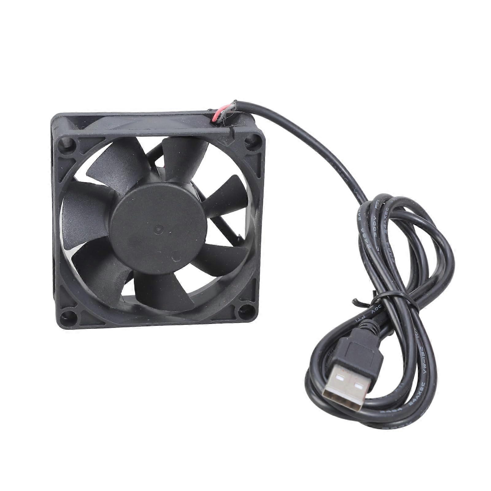 USB 5V 7x7cm Cooling Fan 7025 2300RPM Low Noise For Desktop Computers And Electronic Devices Set  Box Cooling Fan