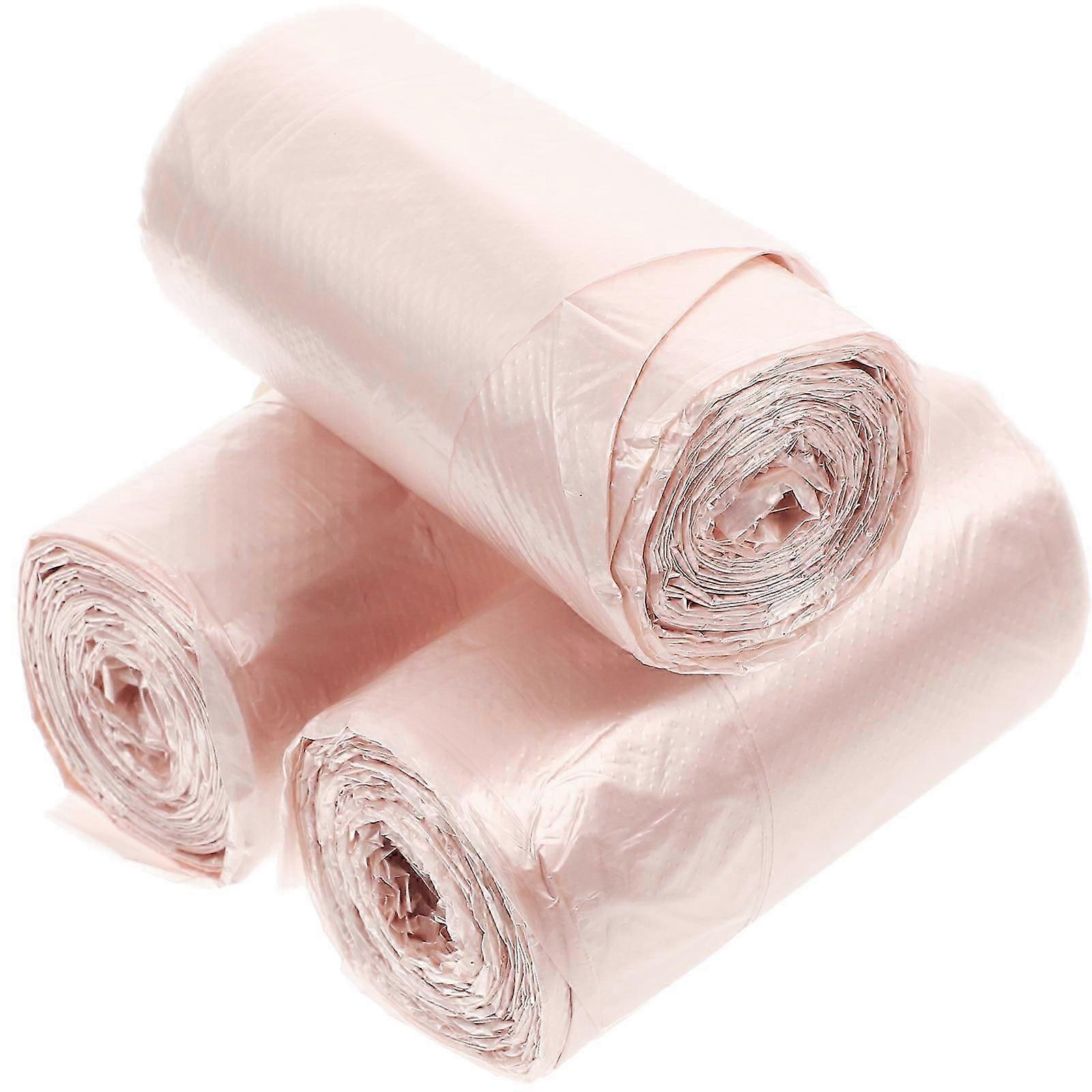 Octagonal Bottom Seal Handheld Trash Bags 38x30cm 3 Rolls for Home & Office