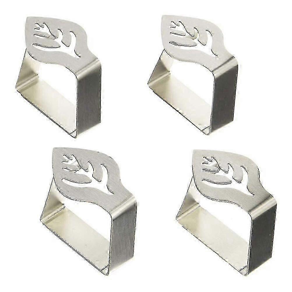 Attaches de nappe à prise réglable pour un maintien sûr, clips élégants en acier inoxydable pour n’importe quelle table