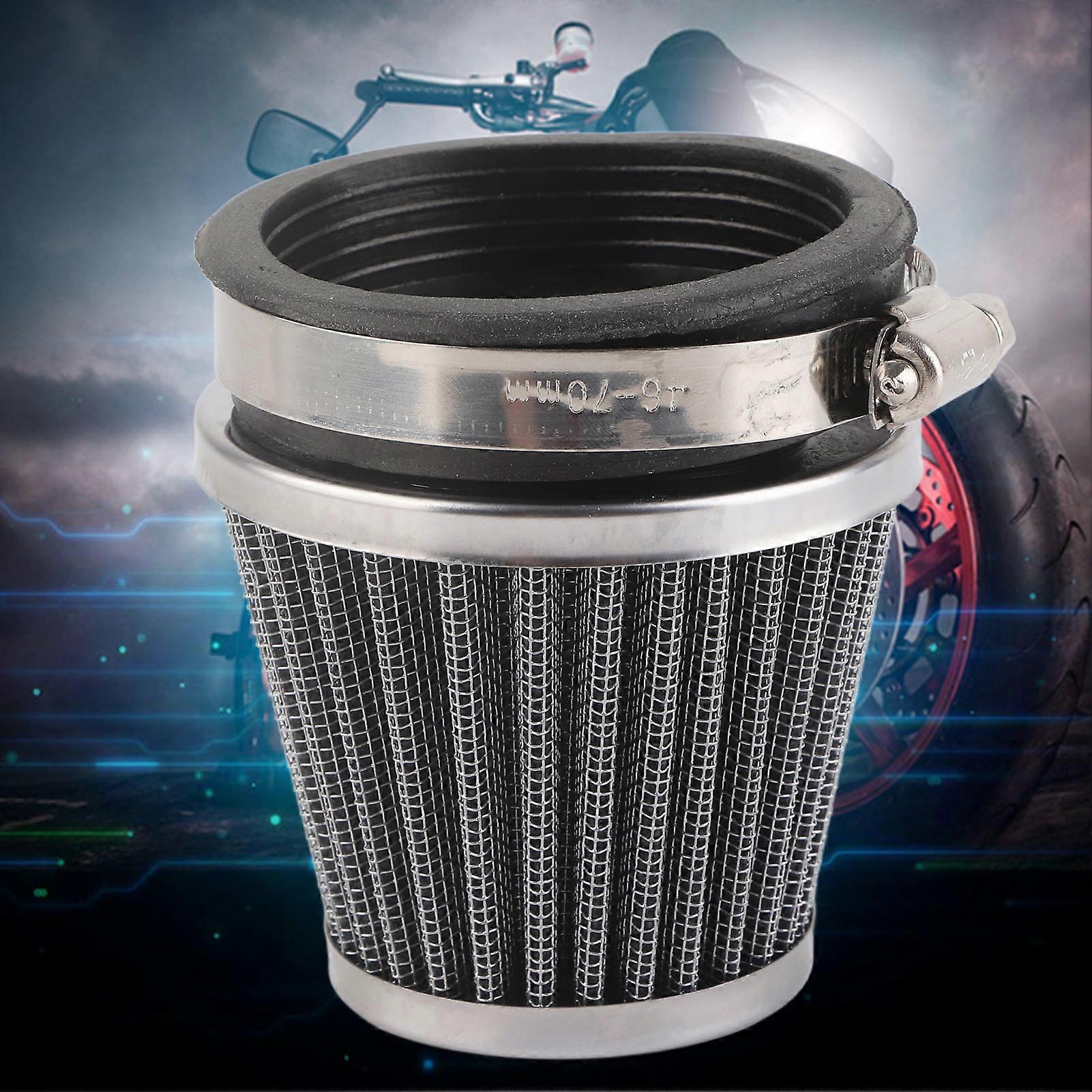 Motorcycle Air Intake Filter Cleaner Universal for 60mm/2.4in