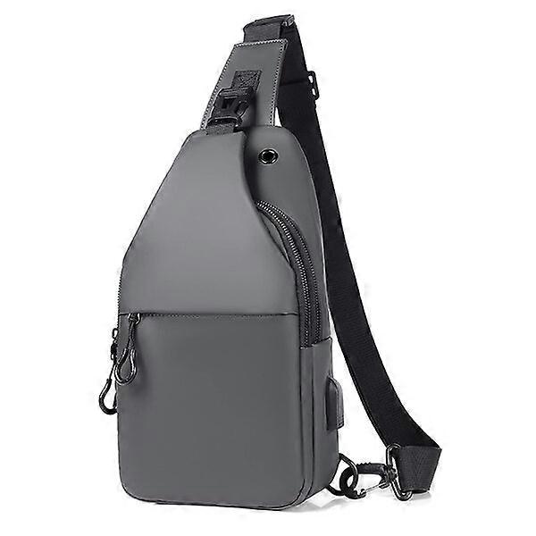 Men's chest travel bag, good structure and light weight, with a spacious main pocket and rechargeable function