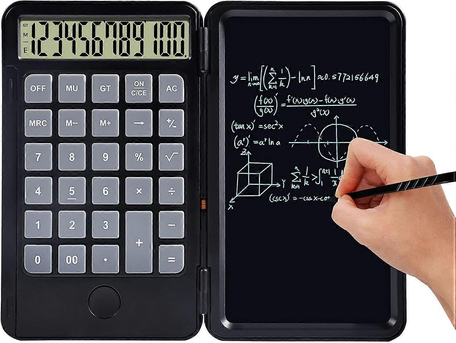 Calculator, Standard Function Desktop Calculator, With 6.5 Inch Lcd Writing Tablet