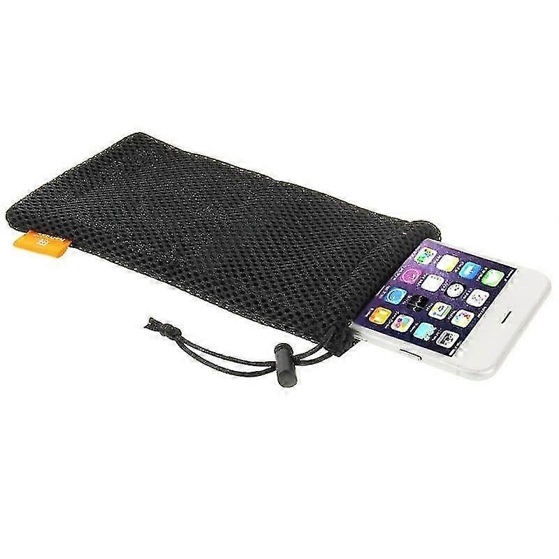 Nylon Mesh Pouch Bag with Chain and Loop Closure for NOKIA X7 (2018)