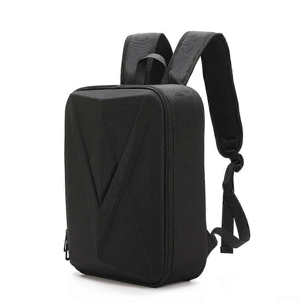 Hard Shell Backpack Case, Shockproof Storage Bag, Ergonomic Design, Adjustable Straps For Accessories, Black