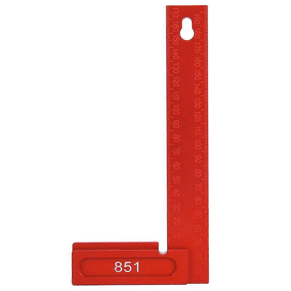 Right Angle Ruler Aluminum Alloy 90 Degrees L shaped Woodworking Carpenter Tool 0-200mm(851 Right Angle Ruler )