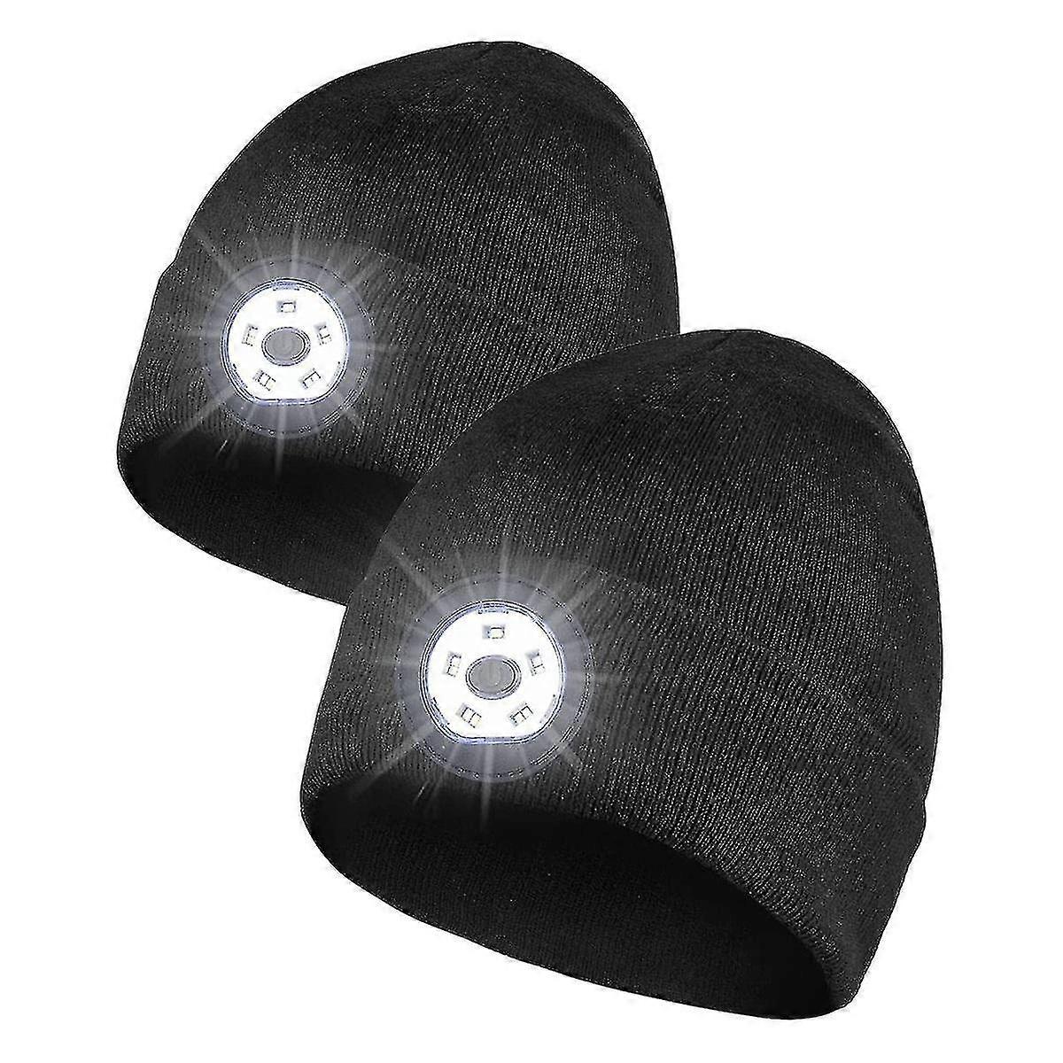 Two-piece knitted beanie, suitable for multiple activities, 1-hour charging for 3-hour lighting