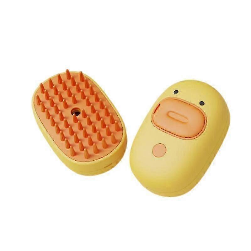 ペット用ヘアスチームブラシ、コームと電気マッサージ付き