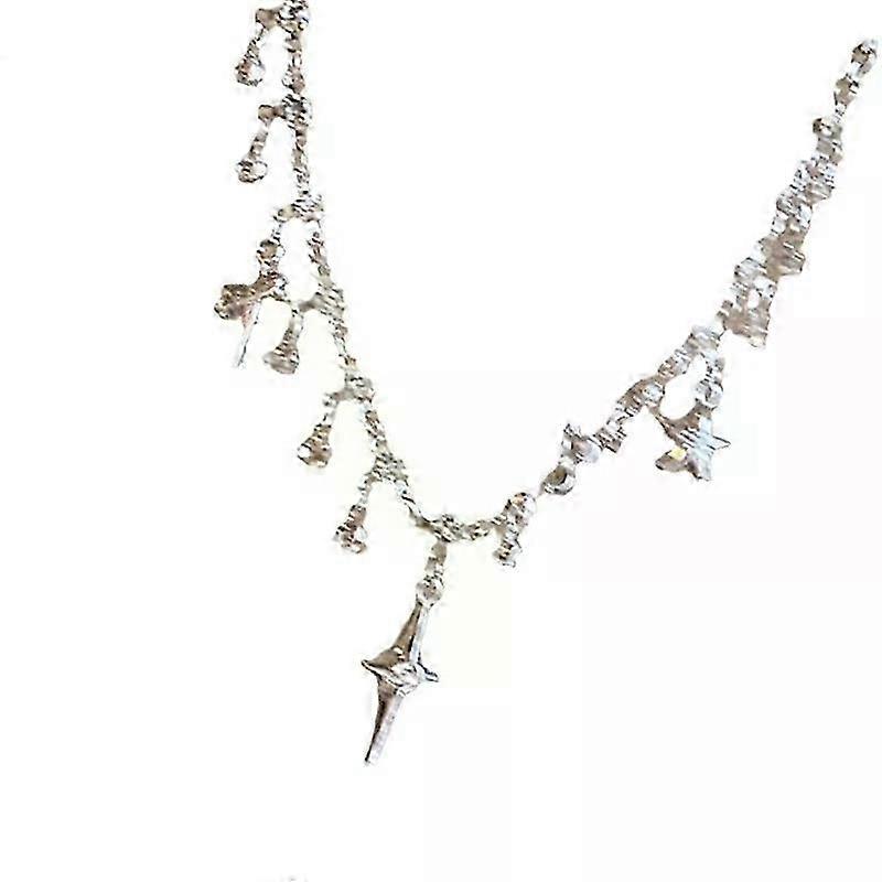 Four Tip Star Necklace, Adjustable Versatile Neck Chain with Meaningful Faith Symbol