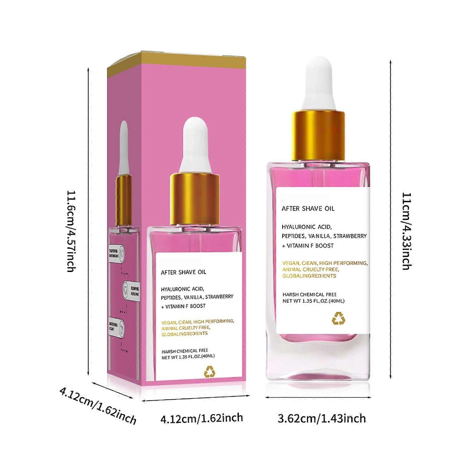 Strawberry Vanilla After Shave Oil For Women 90ml Soft Serve After Shave Oil Smooth Firming Exfoliation Relieve Dry Skin Care