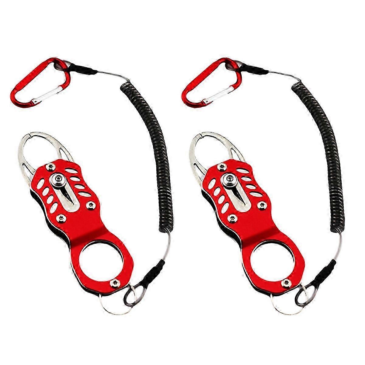 Fish Clamp Portable Lure Fish Control Fishing Tool Red