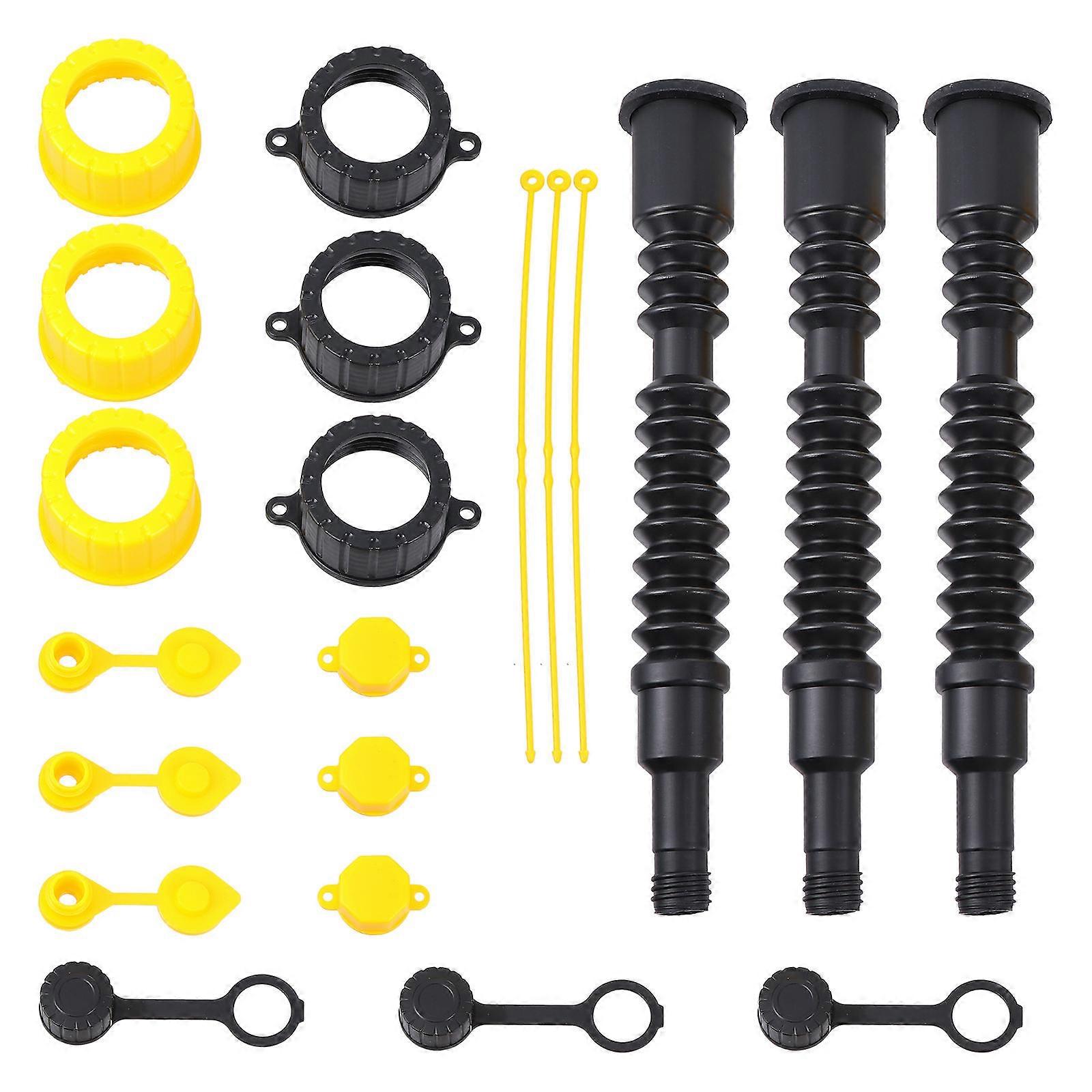 Oil Tank Nozzle Parts Fuel Tank Nozzle for Machine Use 3Sets Practical