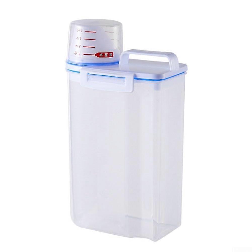 Food Cereal Dispenser With Lids 1-Piece Container For Dry Food Storage Space Saving
