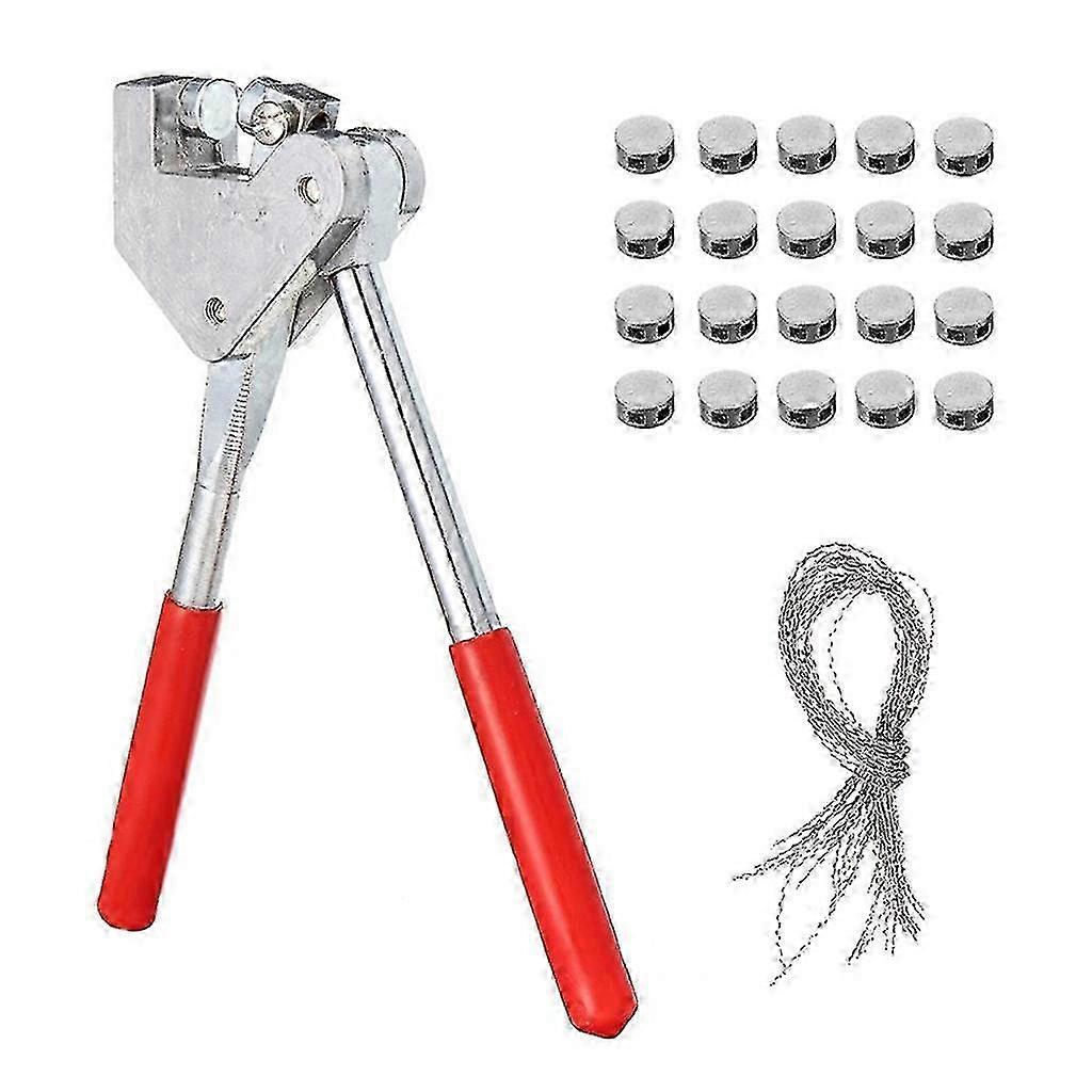 Meter Security Seal Plier Kit with 20 Seals & Wires for Water and Electric Meter Anti-Tampering (10mm)