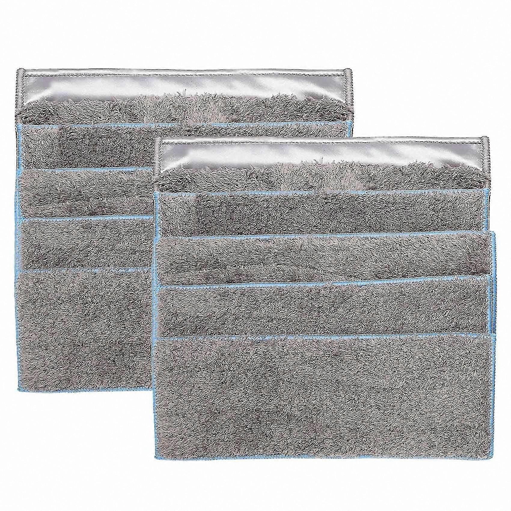 10-Pack Reusable Microfiber Mop Pads, Washable Replacement Pads for Robotic Mopping System