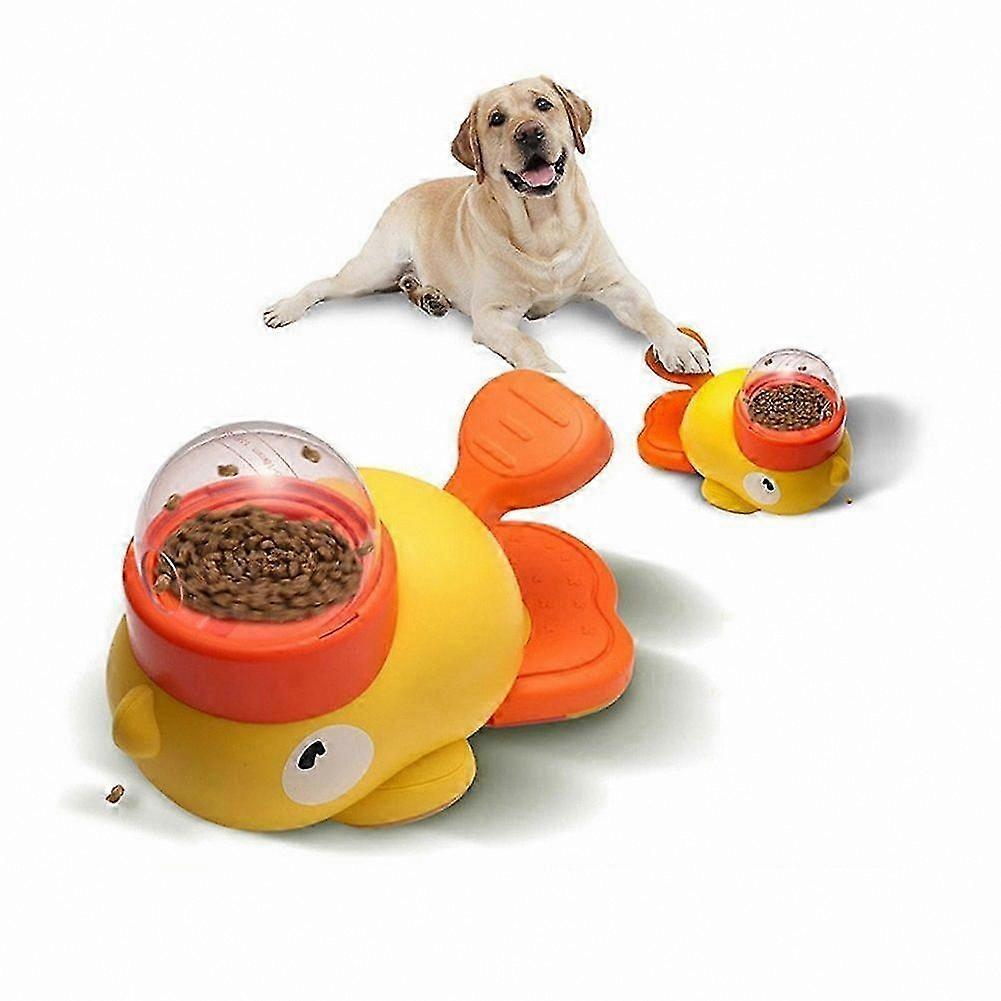 Interactive Slow Feed Puzzle Toy with Treat Dispenser for Cats and Dogs, 3 Lids