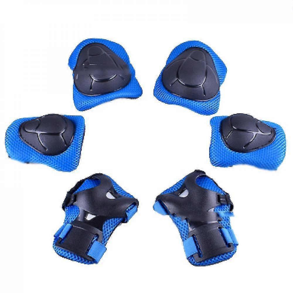Barn skyddsutrustning set knäskydd för barn (blå)
