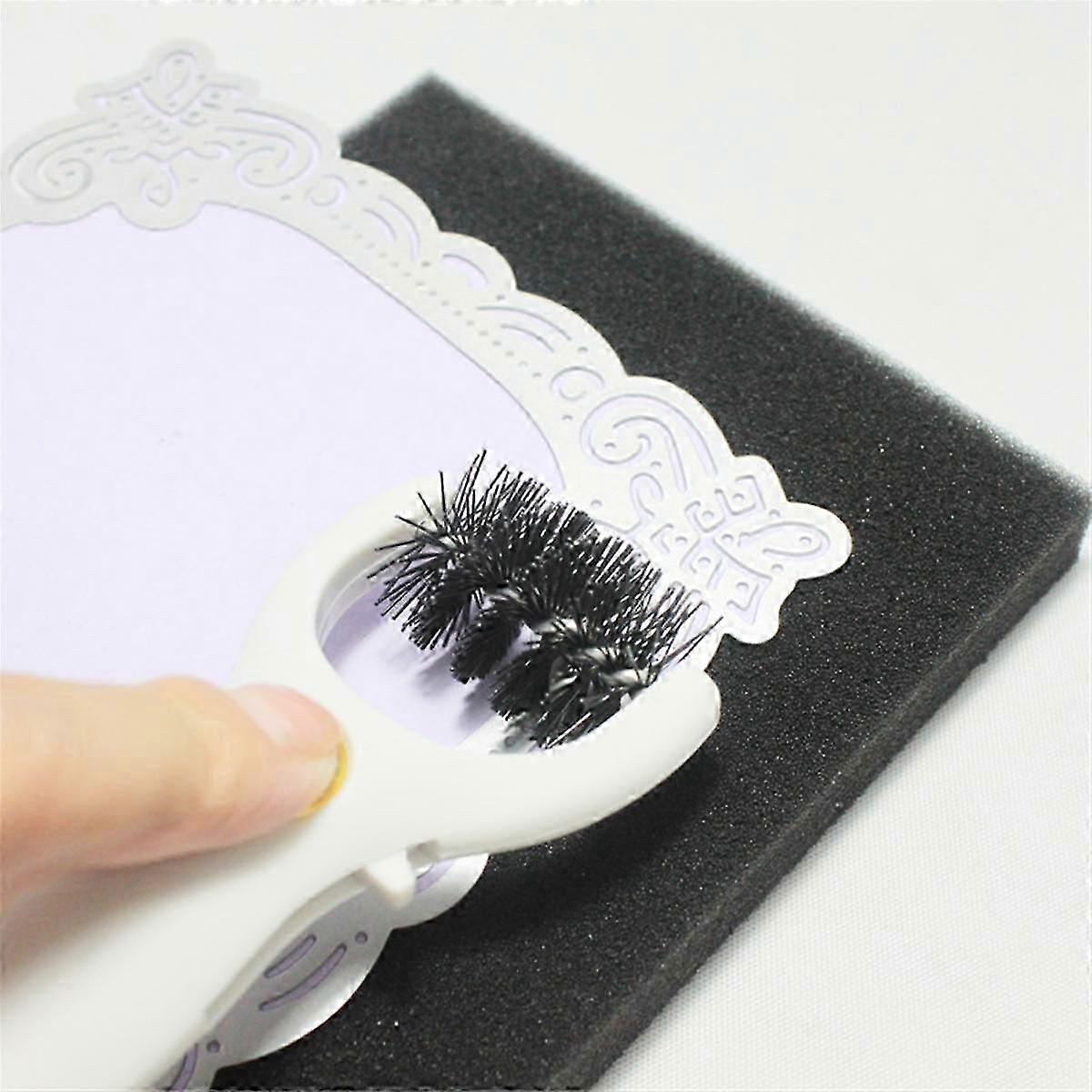 3 in 1 Die Brush Piercer Scraper with Foam Pad for Removing Excess Paper From Dies Weeding Tools Di