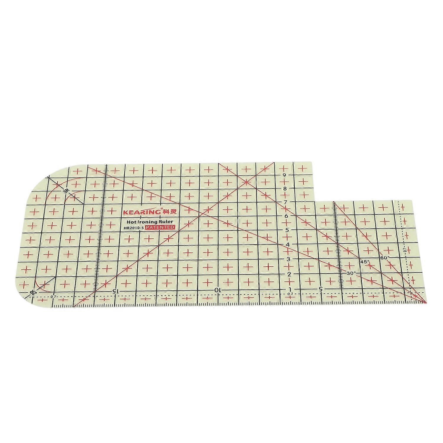 Feature:
1. PREMIUM MATERIAL: The hot hem ruler is made of high temperature resistance resin materia