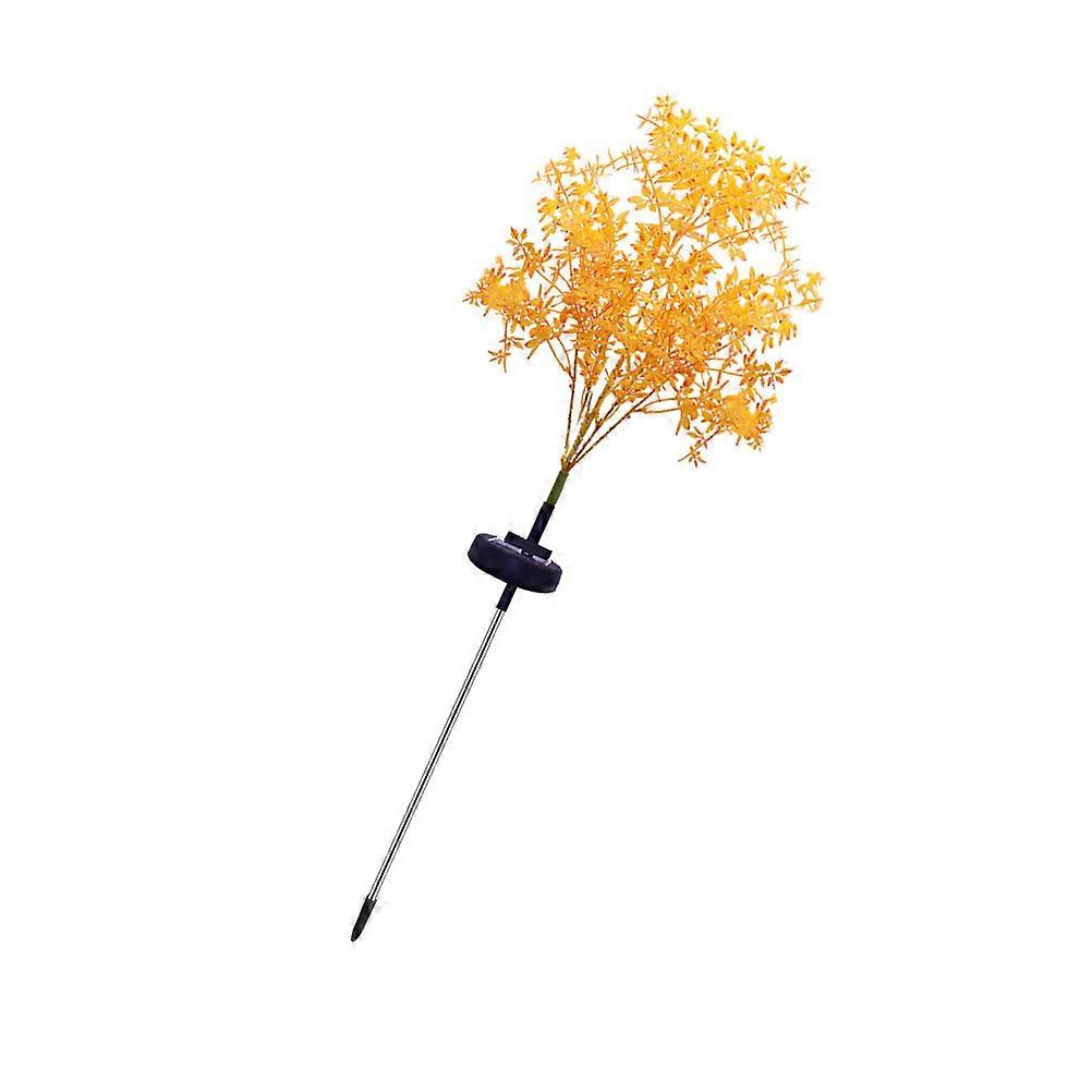 Yellow Solar Garden Light LED Lawn Lamp Decorative Light 1Pcs for Decor