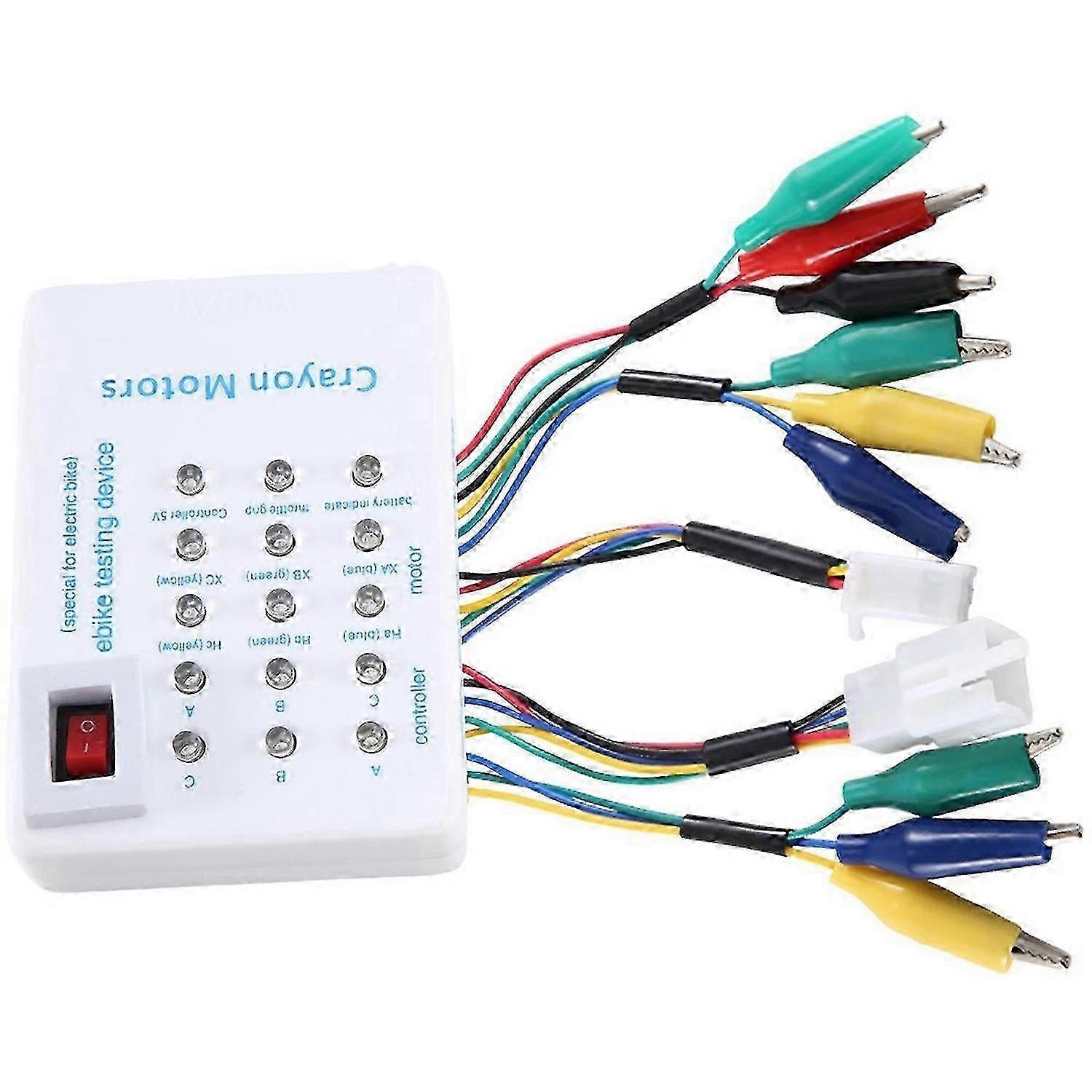 Brushless Motor Controller Tester 24V/36V/48V/60V/72V for Testing Coil Hall Sequence and Phase Angle