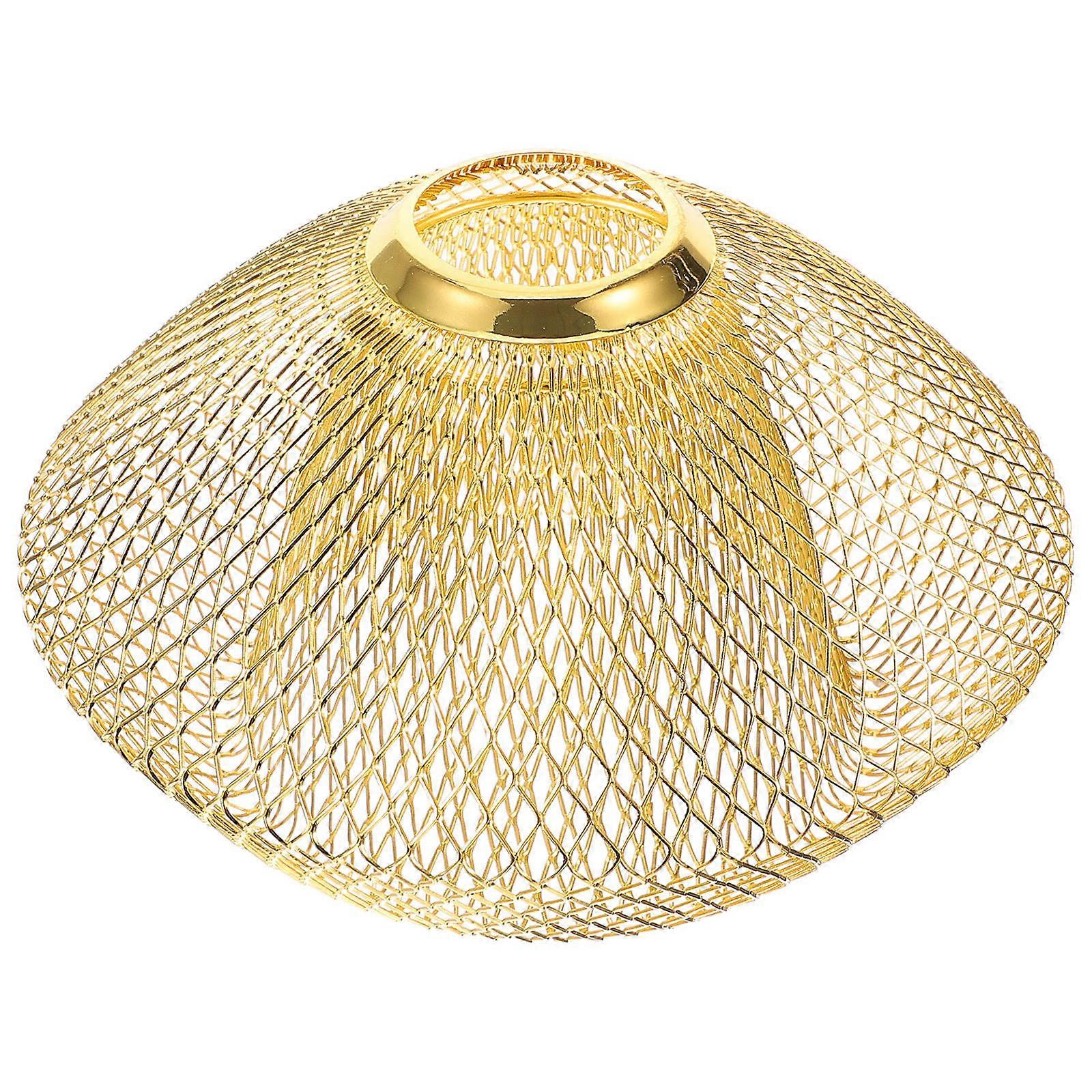 5Pcs Iron Lampshade Decorative Pendant Lamp Shade for Hanging Light Golden