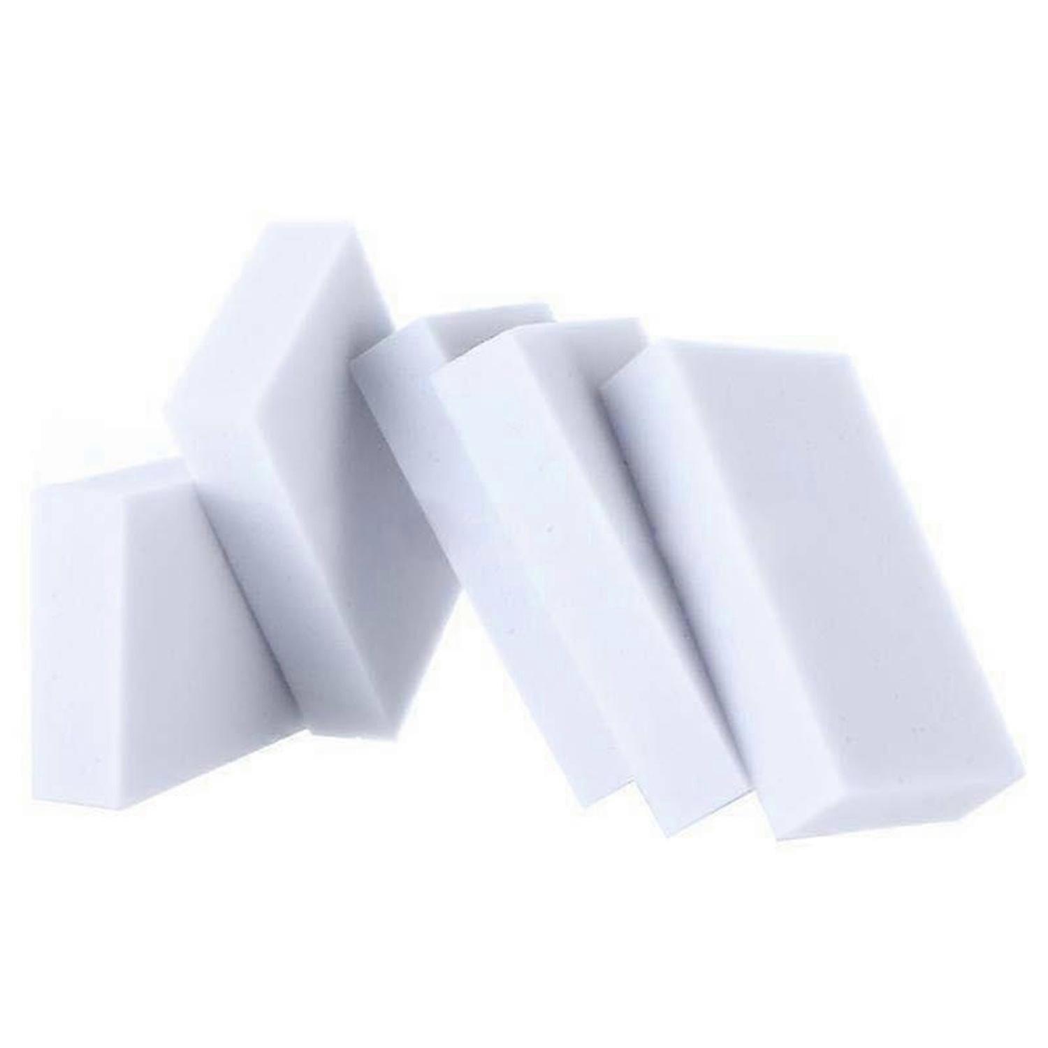 100pcs Eraser Melamine Foam Cleaner Magic Sponge Multi-Functional Soft White