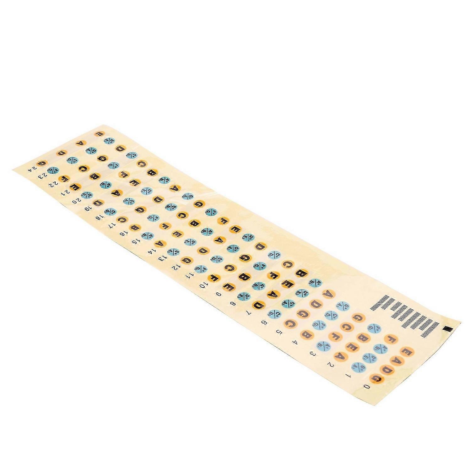 Guitar Fretboard Note Decals Fingerboard Frets Map Sticker for Beginner Learner Practice Fit 4 Strin