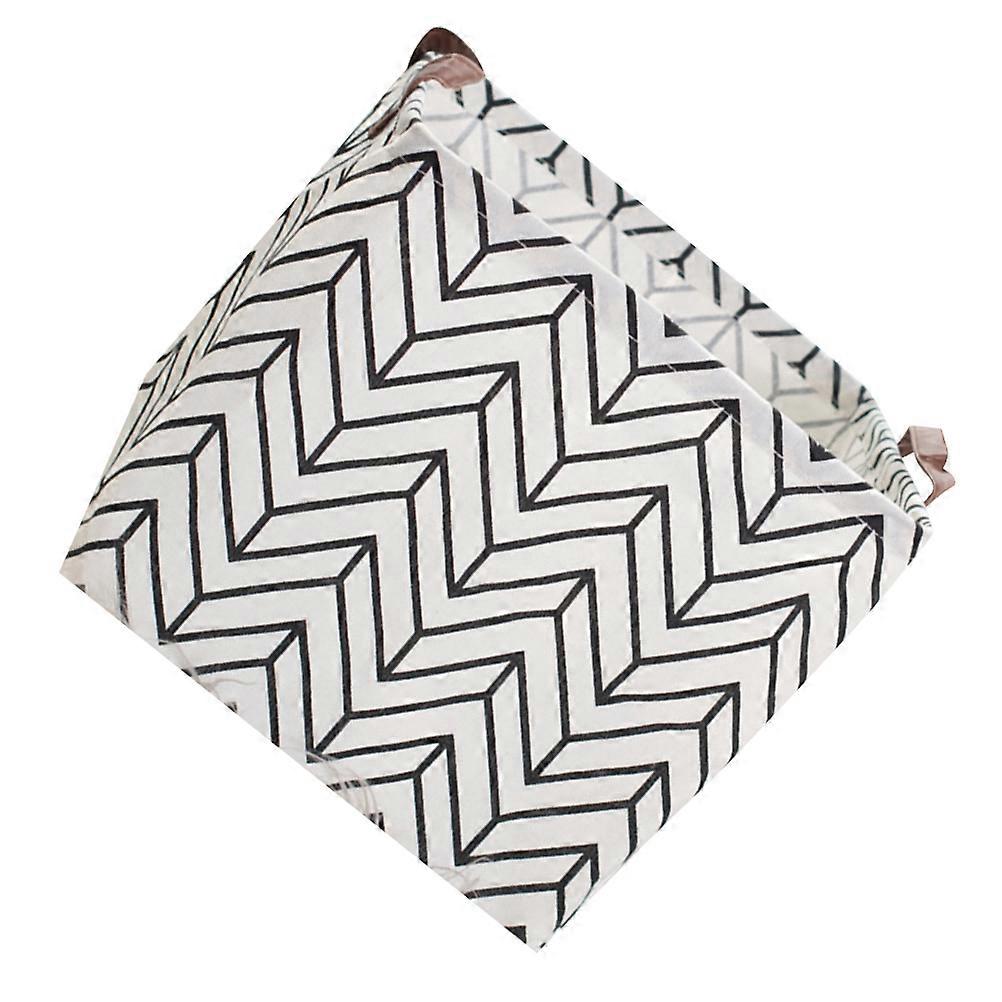 Toy Storage Bag Foldable for Home Use 1Pcs Laundry Basket in Black