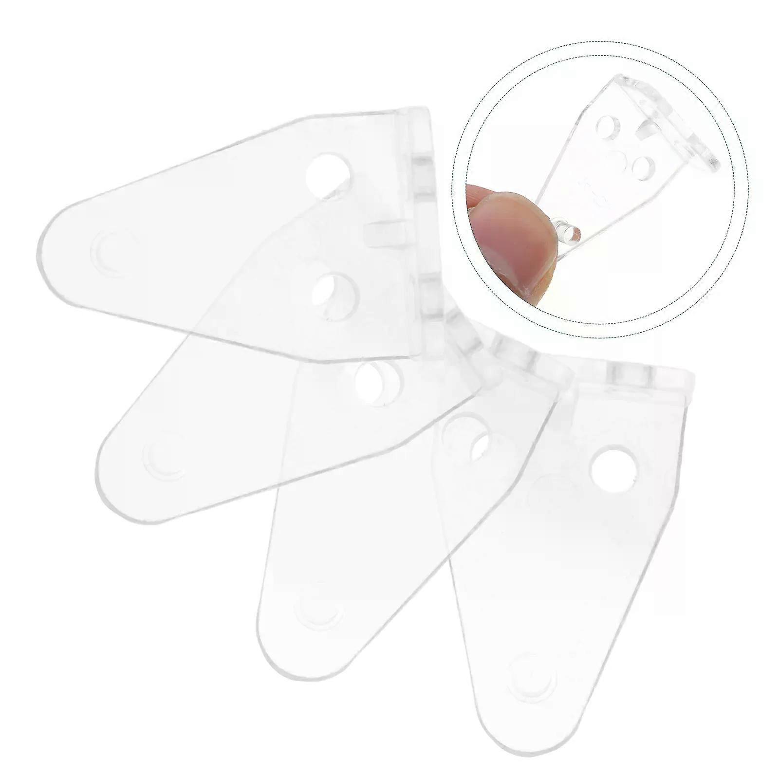 10 Pcs Blinds Hold Down Bracket Clear Plastic Shutter Clips Bottom Rail Fixing Accessories Hardware Blind Replacement Parts
