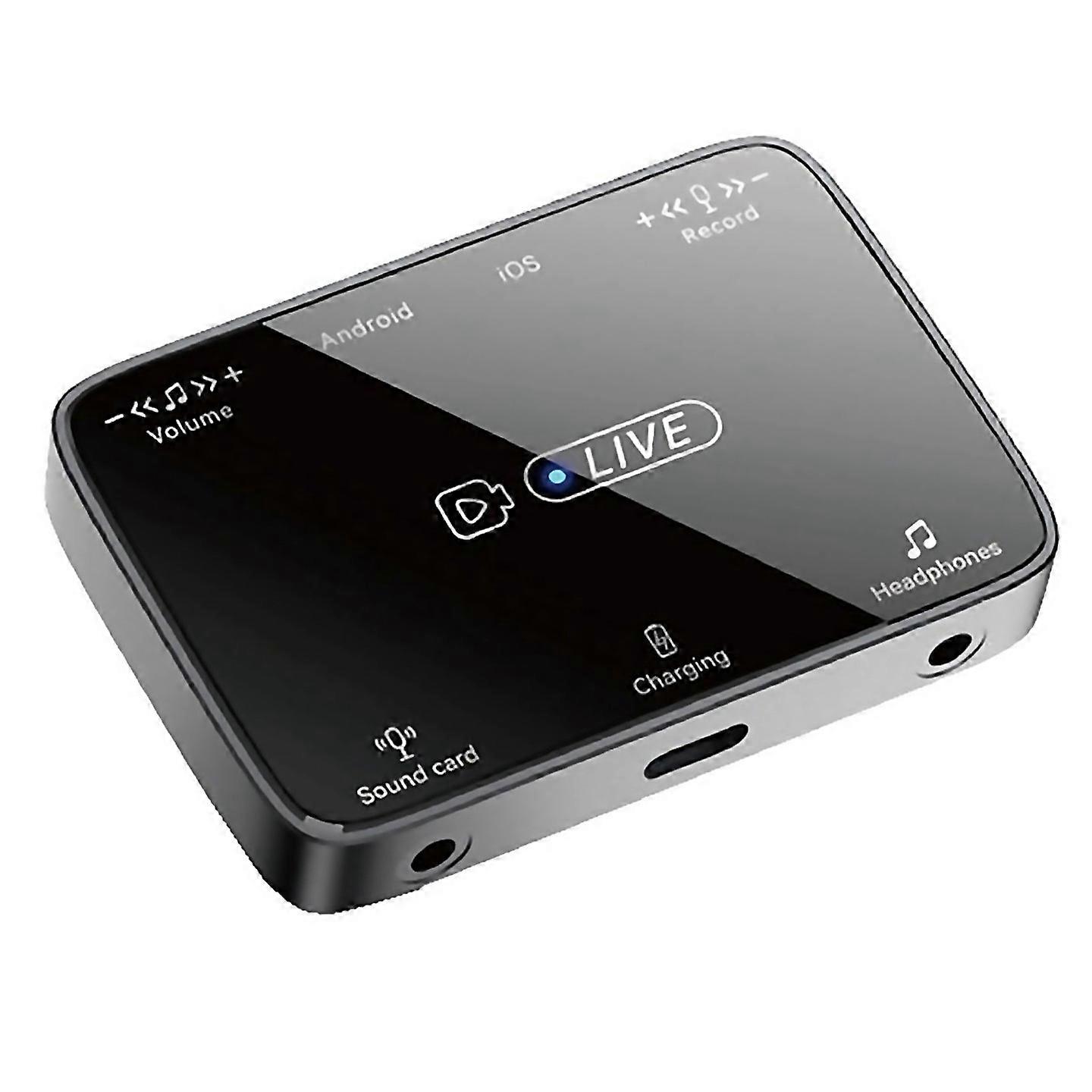 For 2 In 1 Live Broadcast Sound Card Adapter Suitable For Interface