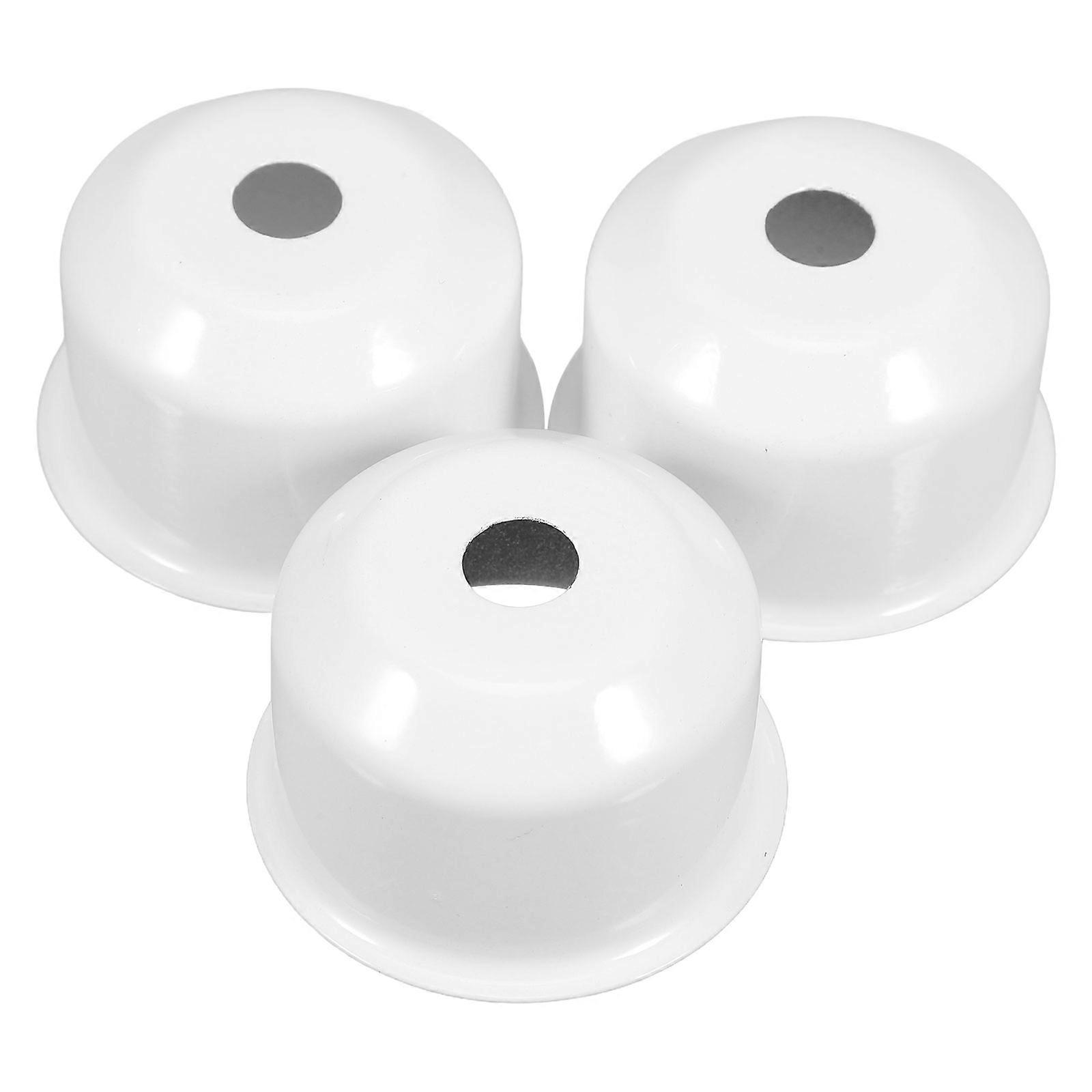 Modern Metal Lamp Finials for Decor with 12Pcs White Iron Lamp Bases