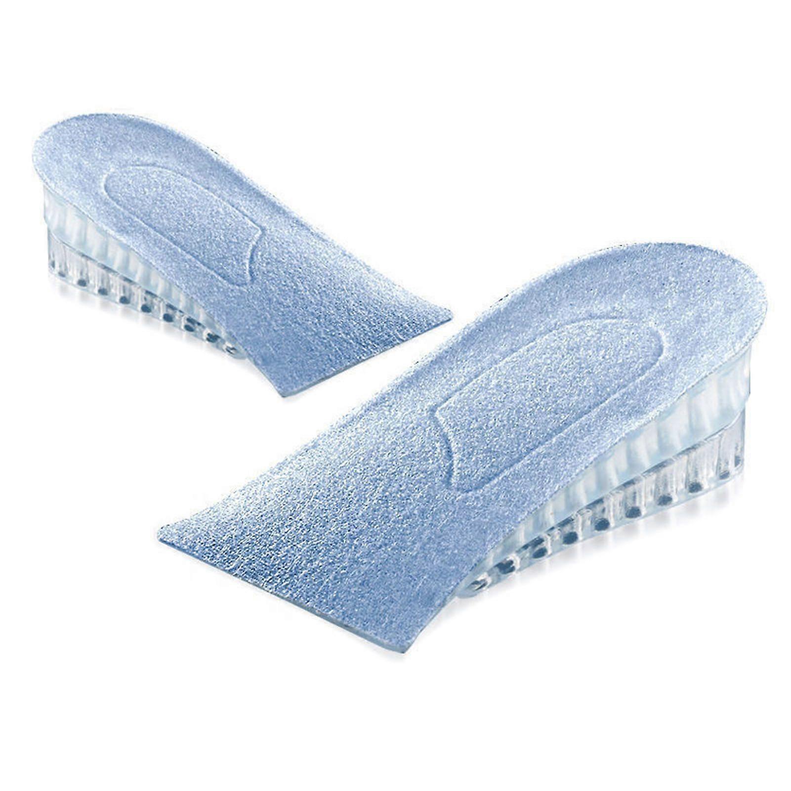 Height Increase Insoles Multilayer Transparent Silicone Shock Absorbing Shoe Lifts Elevator 3.5cm 1 Pair