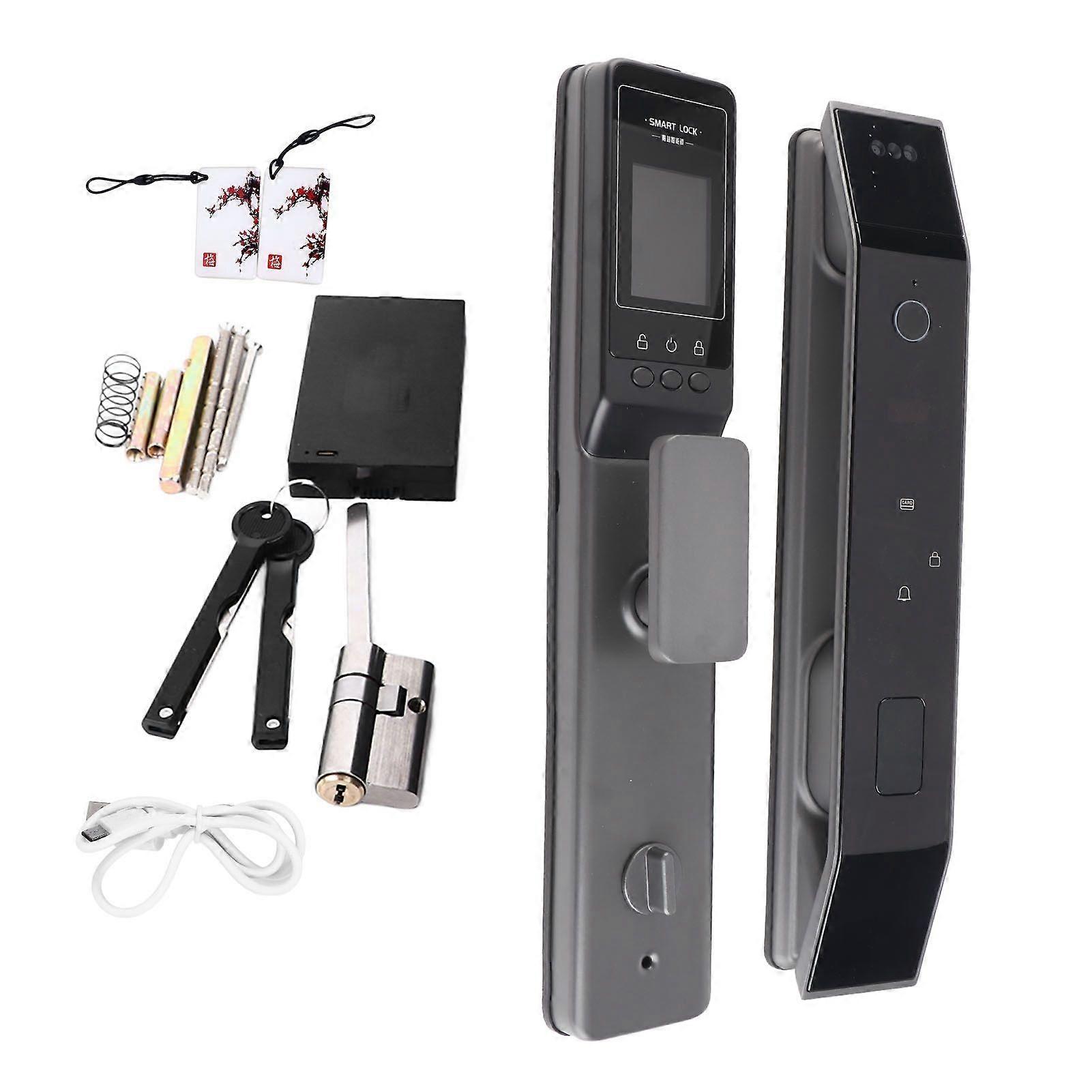 Electronic Door Lock 3D Face Recognition Fingerprint Password Keyless Entry Lock for Home Hotel Apartment