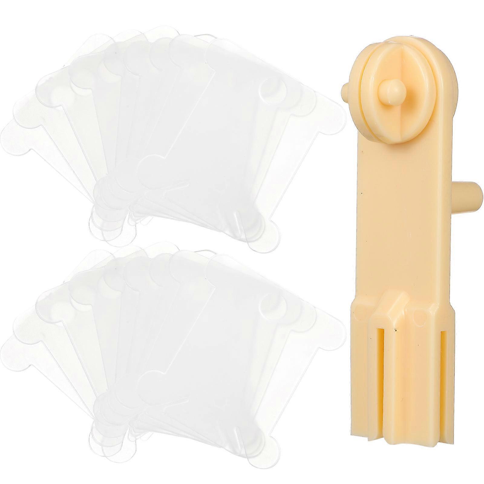 Thread Winding Plates Plastic Holder for Cross-Stitch Thread 5Sets