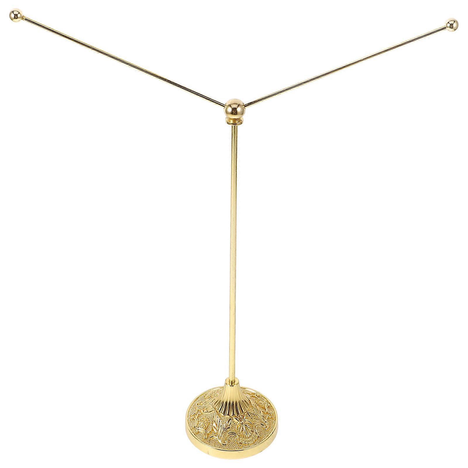 V-Shaped Metal Flag Pole Desk Holder for Table Flag Display 2Pcs